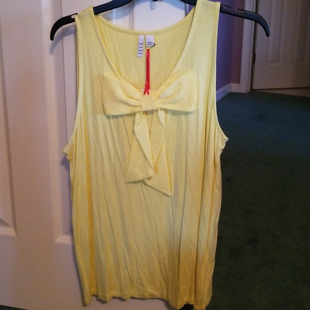 Yellow top Large accent bow